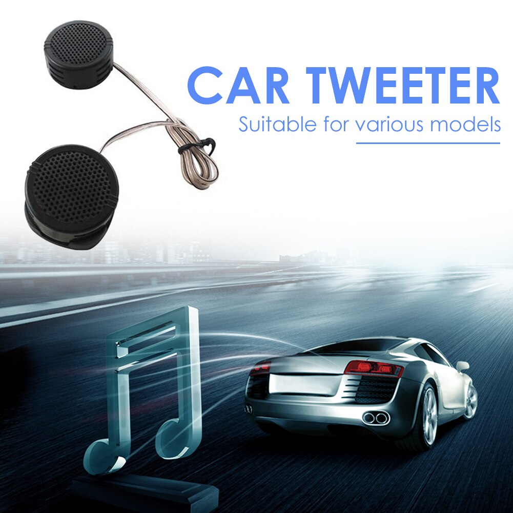 Classic Texture Durable Car Dome Tweeter 500W 2-22 kHz Practical Multi-functional Auto Audio Speaker Treble Loudspeaker