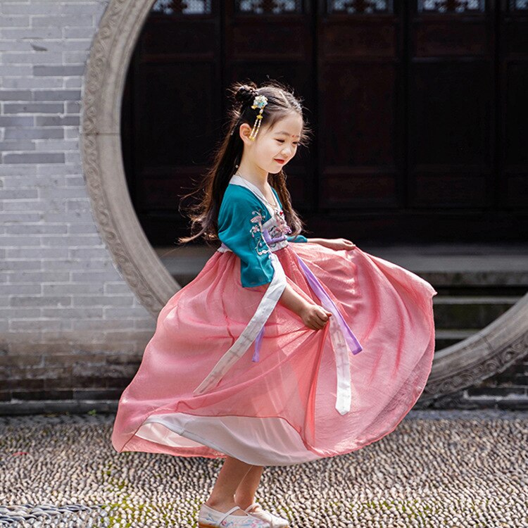 Vestido chino Cantoneye & Cheongsam Qipao para niña pequeña, vestido bonito, vestido tradicional chino
