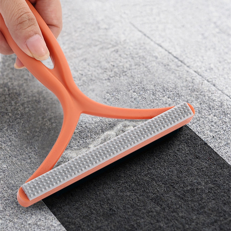 Brosse Portable Double face pour épilation manuelle des poils, outil de nettoyage ménager, pour manteau de tapis, vêtements, rasoir