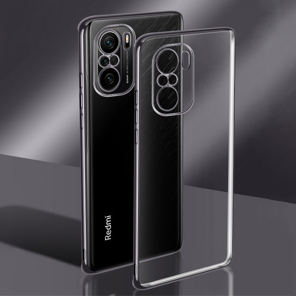 2021 custodia per telefono di lusso per Xiaomi Redmi Note 10 5G Clear Soft TPU Camera Protection Note10Pro Fashion Back Cover Fundas: Redmi Note 10 Pro 5G / Black
