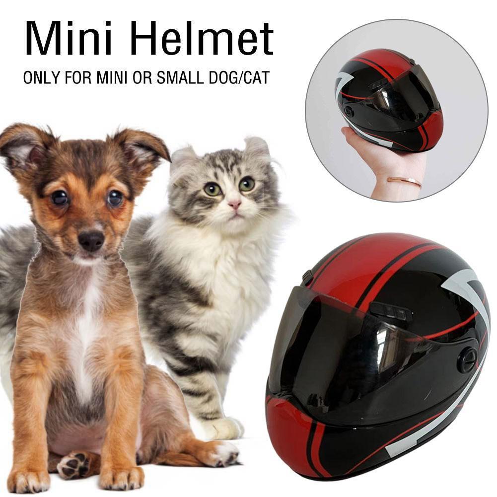Modne mini motocykl kask dla zwierząt domowych dla małych psów rekwizyty dla szczeniąt śliczne zabawki robić jazdy antykolizyjnej