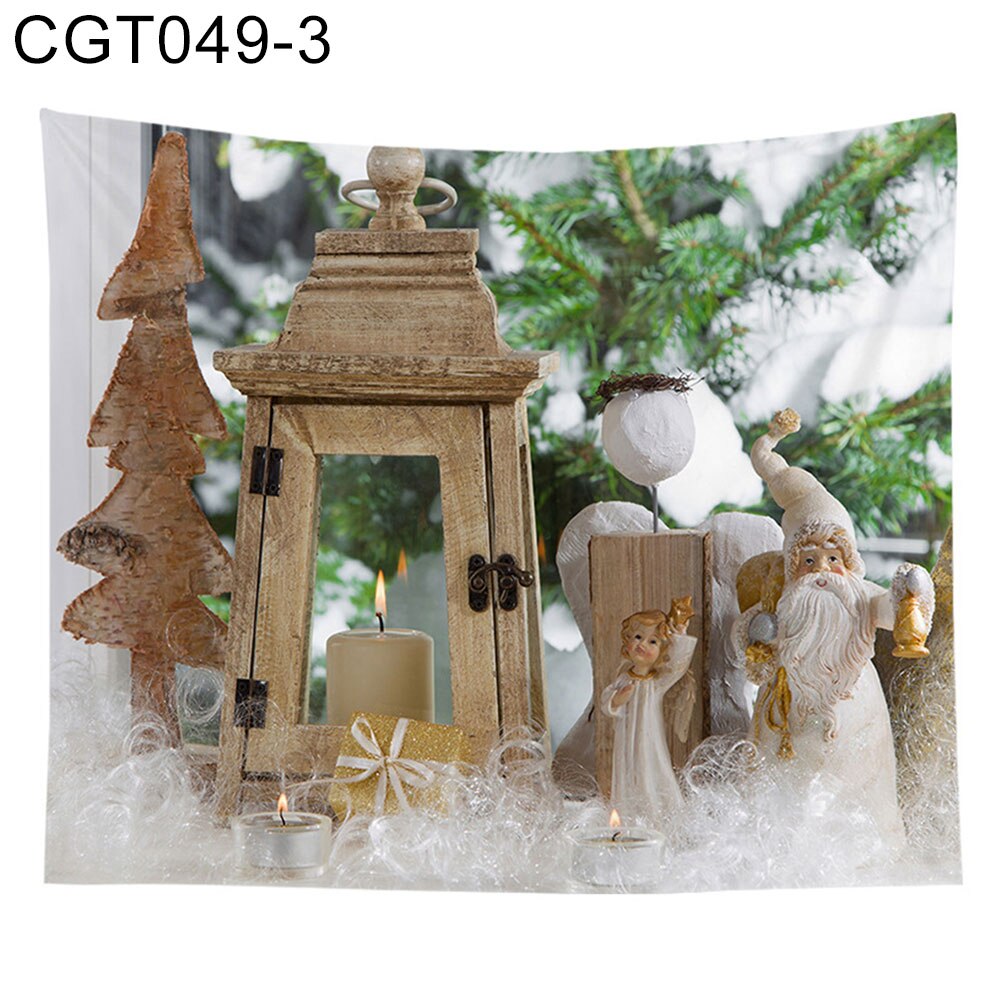 Snemand træ print væg gobelin juledekoration tæppe vægophængning gobelin dug tæppe baggrund stof gobelin: Kgt 049 3