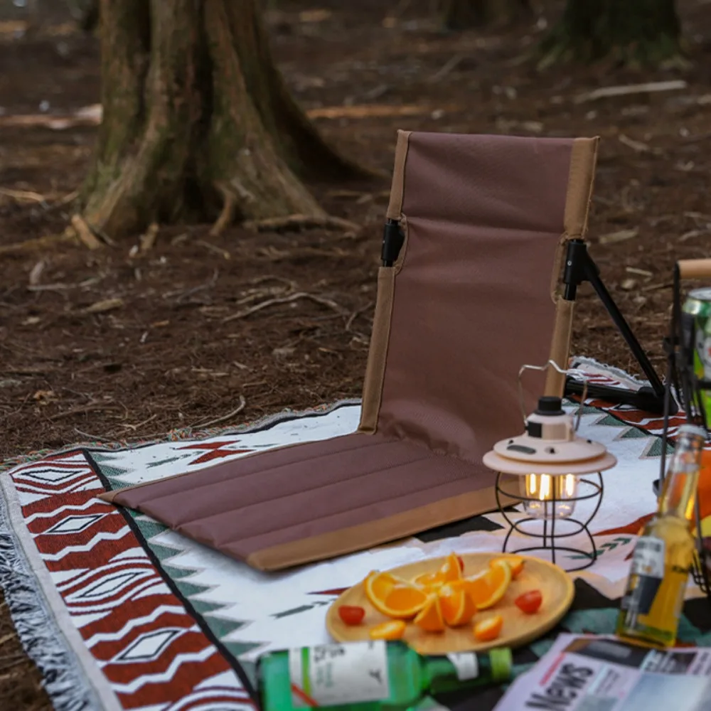 Strandstoler utendørs hage park ryggstøtte pute enkel lat stol sammenleggbar campingstol piknik camping sammenleggbar ryggstol