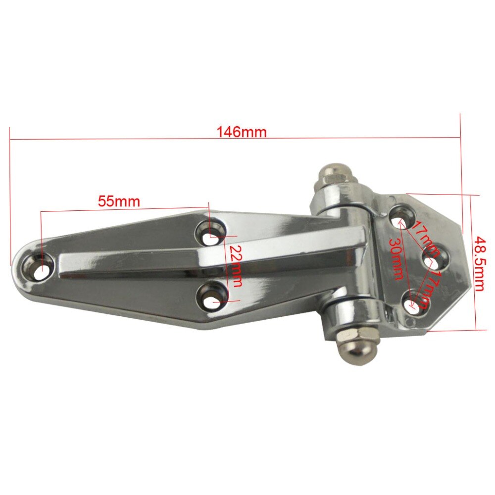 2pcs Steamer Cooker Hinges Zinc Alloy Oven Door Hinge 146mm Length Silver Hardware Cold store storage Oven Hinge