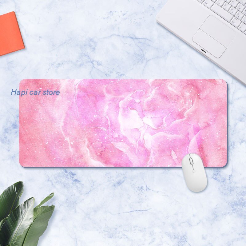 Large Marble Desk Pad Mouse Pad Gamer Waterproof Kawaii Desk Mat Computer Keyboard Table Decoration Cover Gaming Player Mice Mat: 300x800x2mm 4