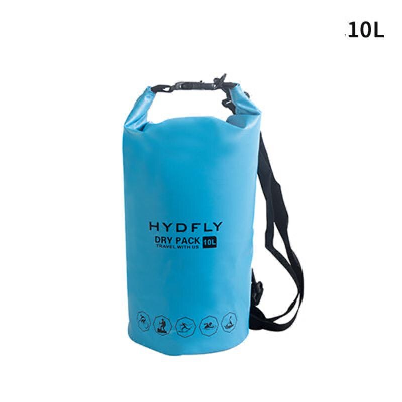 1 stuk water sport reddingsboei zwem reddingsboei drijfzak waterdichte pvc opblaasbare zwemboei lucht droog sleep zeil drijfzak: Blauw 1