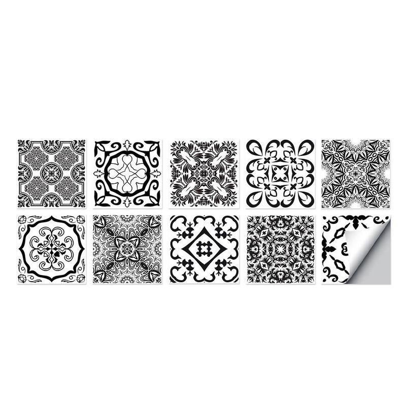 15*15cm keuken olie- en waterdicht badkamer sticker trap stereo meubel sticker keramische tegel sticker decoratie wa  h6 m 1: G