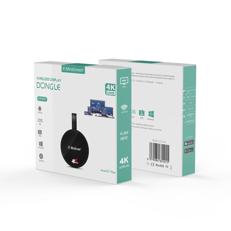 Cabo hdmi adaptador g7 plus, 2.4g/5g, 4k, sem fio, wi-fi, espelhamento, tela de 1080p, para iphone, xiaomi, huawei, android, para tv