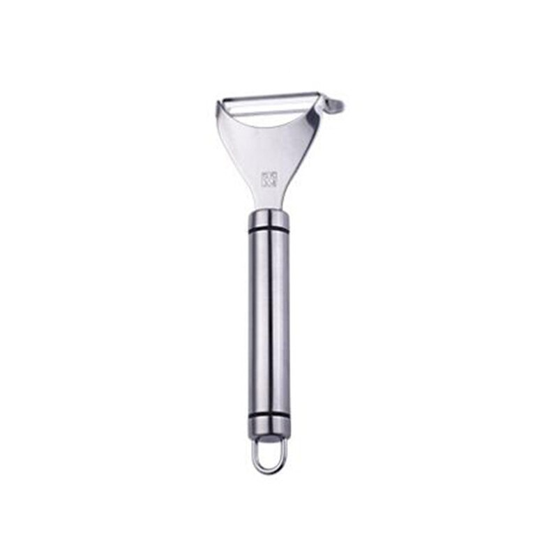 De acero inoxidable pelador de patatas zanahoria pepino cuchillo de pelar fruta raspador de peladora cepilladora de pelar de la herramienta: Y type silver