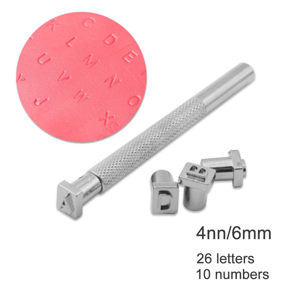 36 stk stål tryk punch alfabet bogstav stempel sæt metal læder stempel læder værktøj læderhåndværk stempler