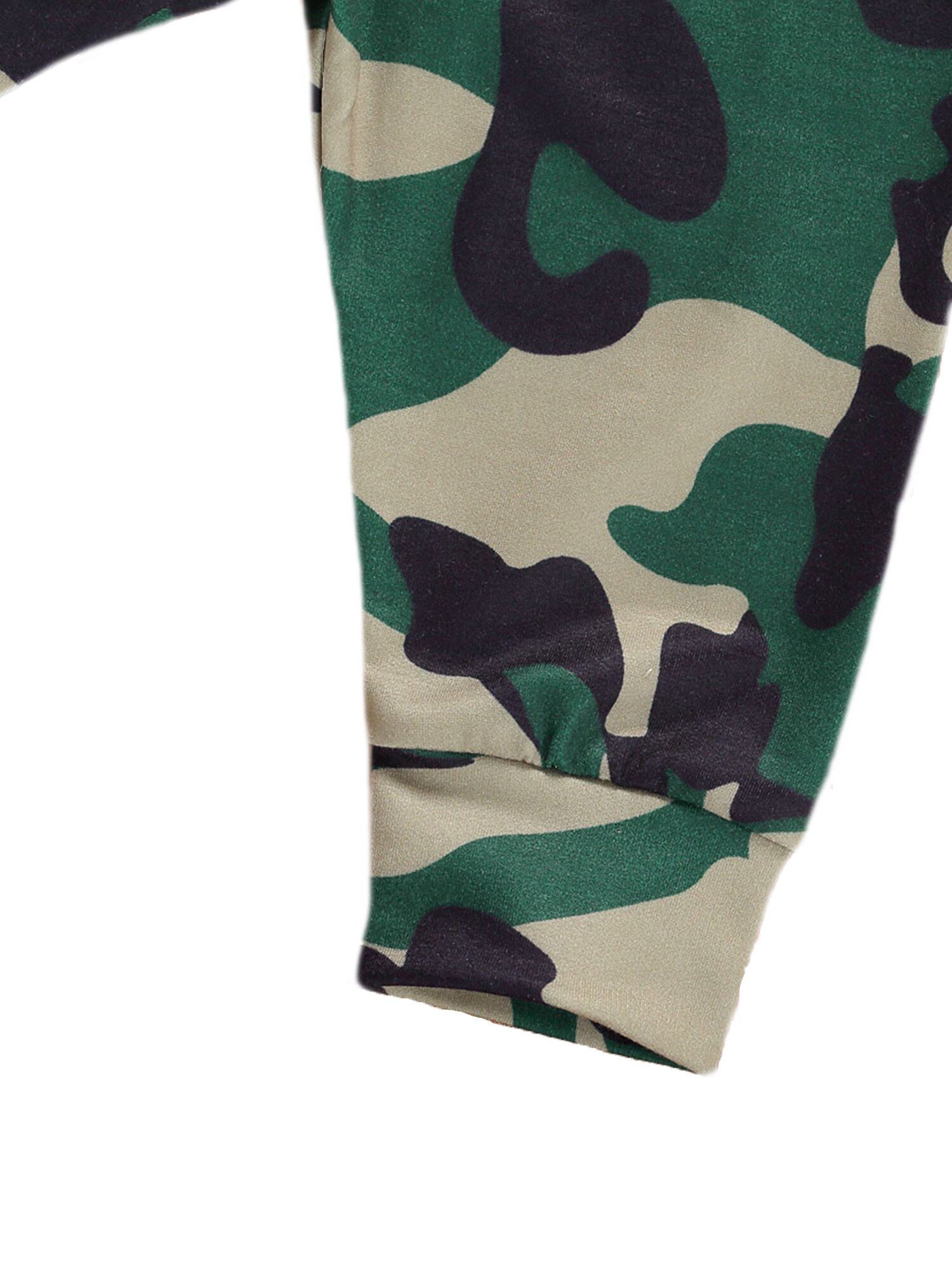 0-24m babyjongenskleding unieke brief stropdas lange mouwen jumpsuit camouflage broek met hoed