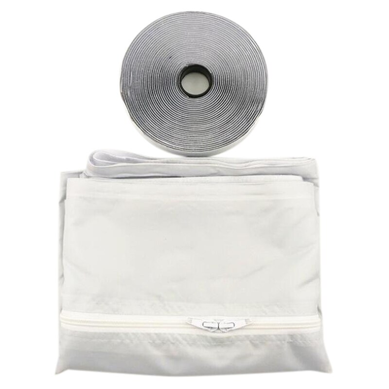Universal Air Lock Window Seal Cloth Plate 4 M Airs Stop Conditioner Outlet Window Sealing Kit for Air Conditioner