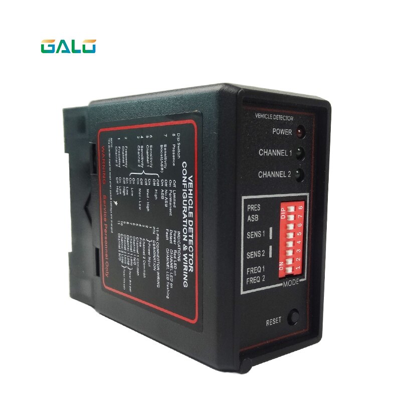 Gate vehicle access control dual two Channel Loop Detector/Inductive Loop Parking Detectors220v 110V 24V DC 12V Dc