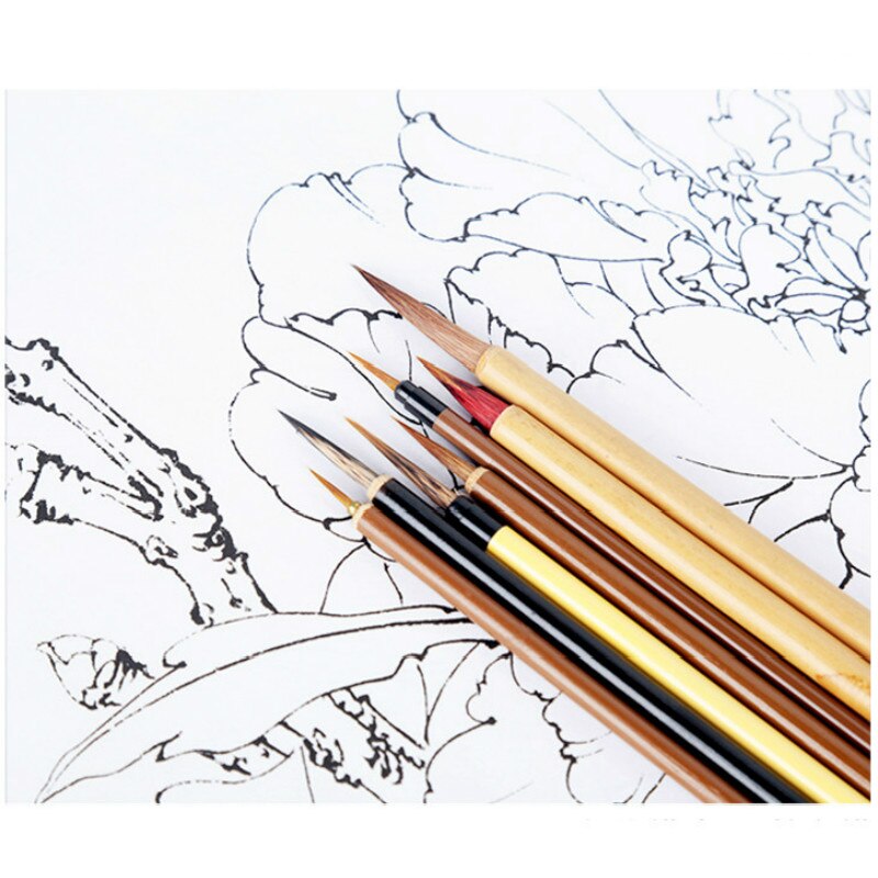 26 pièces pinceau de calligraphie pour peinture chinoise Caligrafia crochet ligne stylo chinois paysage fleurs dessin calligraphie pinceau stylo ensemble