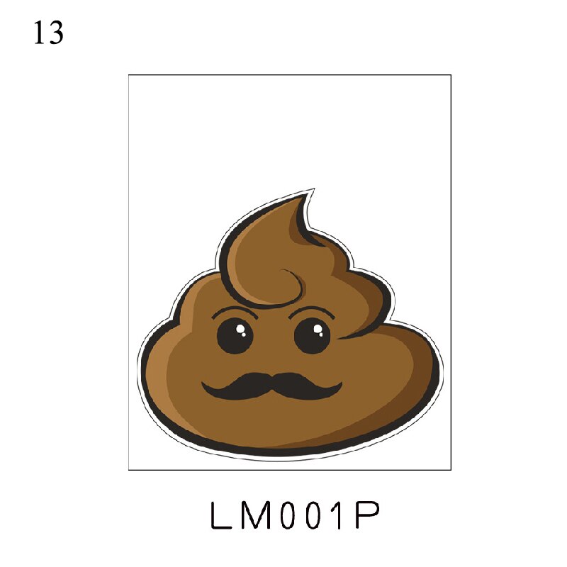 Cute Funny Poop Silhouette Toilet Stool Sticker For Bathroom Toilet Decor Removable Waterproof Wallpaper Wall Decals Home Decor: LM001P