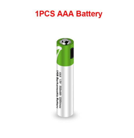 1.5V Mirco USB Rechargeable Battery 550mwh AAA Toys Remote controller batteries Lithium Polymer Battery: 1 pcs aaa