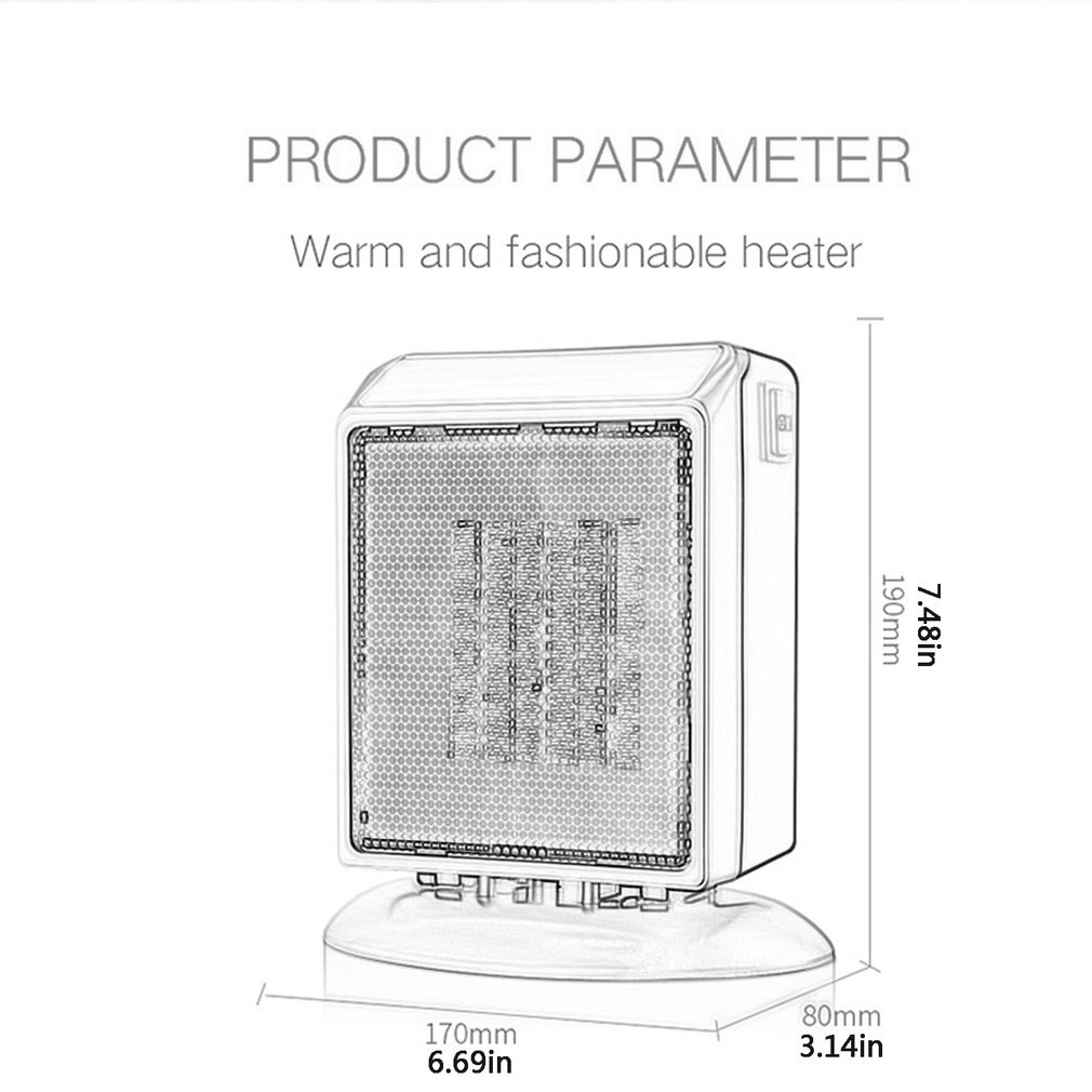 Mini Heaters Small Desktop Square Heaters Speed Warm Fan Home Heater Mini Space Heater Electric Heater Home Office