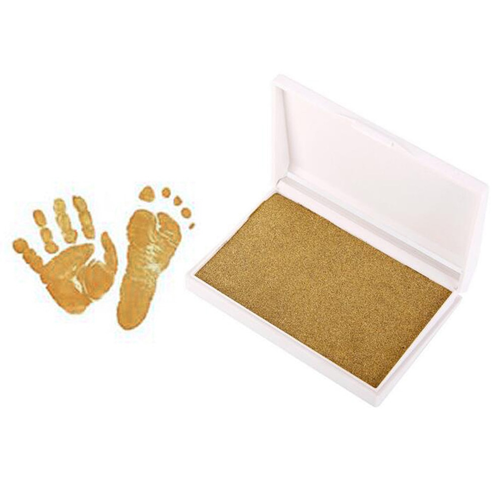 Pasgeboren Baby Handafdruk Footprint Opdruk Kit Stempelkussen Niet Giftig Souvenirs Casting Inkt Pad Zuigeling Klei Speelgoed Leuke Cadeaus