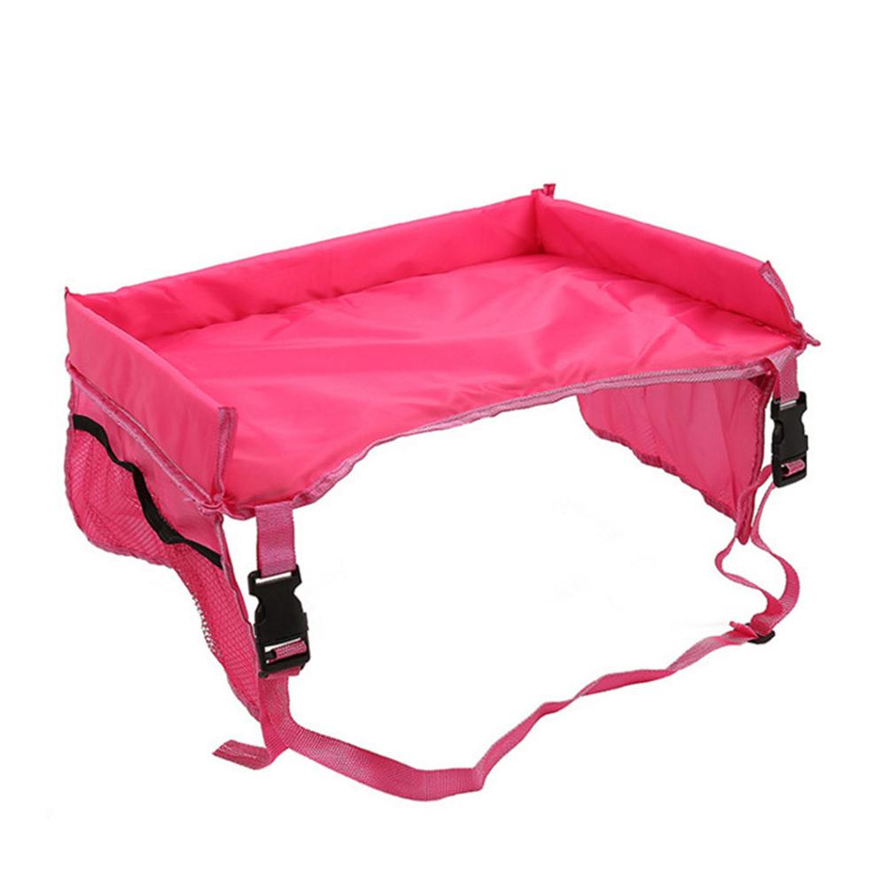 Voiture enfants voyage plateau Table activité Snack plateau de jeu et organisateur pour siège de voiture poussette ou avion voyageant enfants: Rose