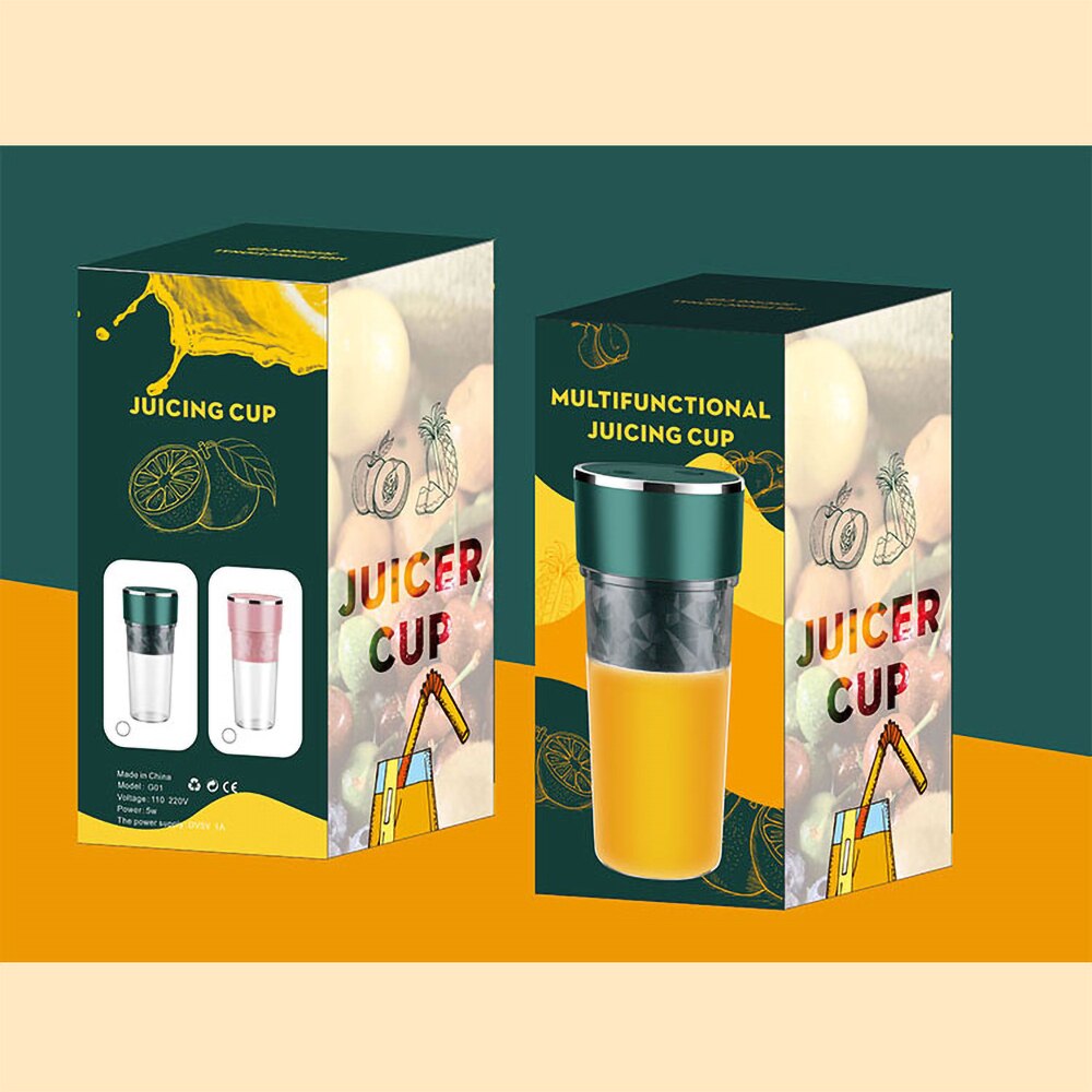 Portable Blender USB Chargeable Mixer Electric Juicer Machine Smoothie Blender Mini Food Processor Cup Juice Blenders