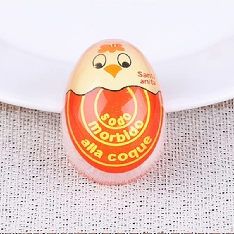 1pcs Egg Perfect Color Changing Timer Yummy Soft Hard Boiled Eggs Cooking Kitchen Eco-Friendly Resin Egg Timer Red timer tools: Orange