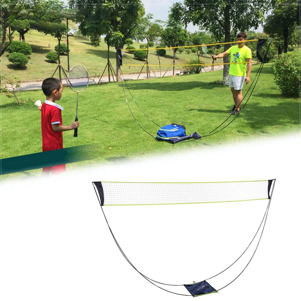 Draagbare 300Cm Outdoor Indoor Standaard Badminton Training Spel Net Met Stand Outdoor Sport Accessoires