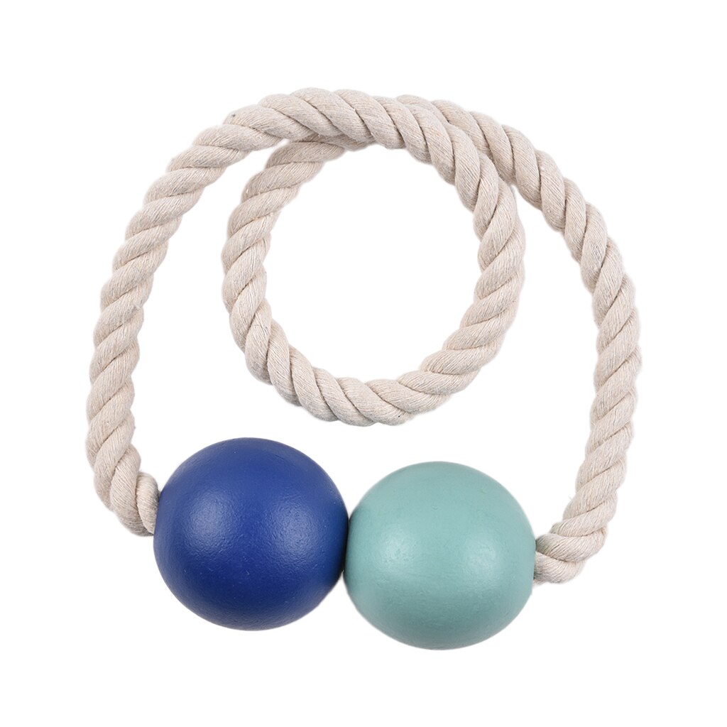 2 Stuks Hout Kralen Magnetische Tie Terug Gordijn Gordijn Clips Houden Backs-10 Kleuren Beschikbaar