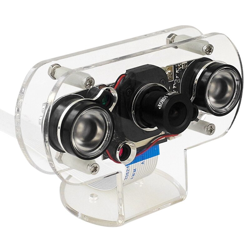 Infrared Night Vision IR Camera for Raspberry Pi 4, Pi 3B+ Video Webcam with Case for 3D Printer