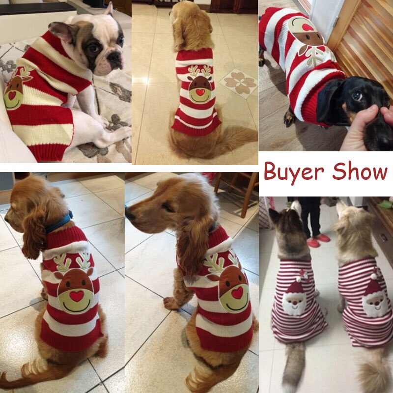 Abrrlo Hond Trui Kerst Rode Kerstman Trui Hondenkleding Xmas Rendier Winter Hond Truien Voor Kleine Honden