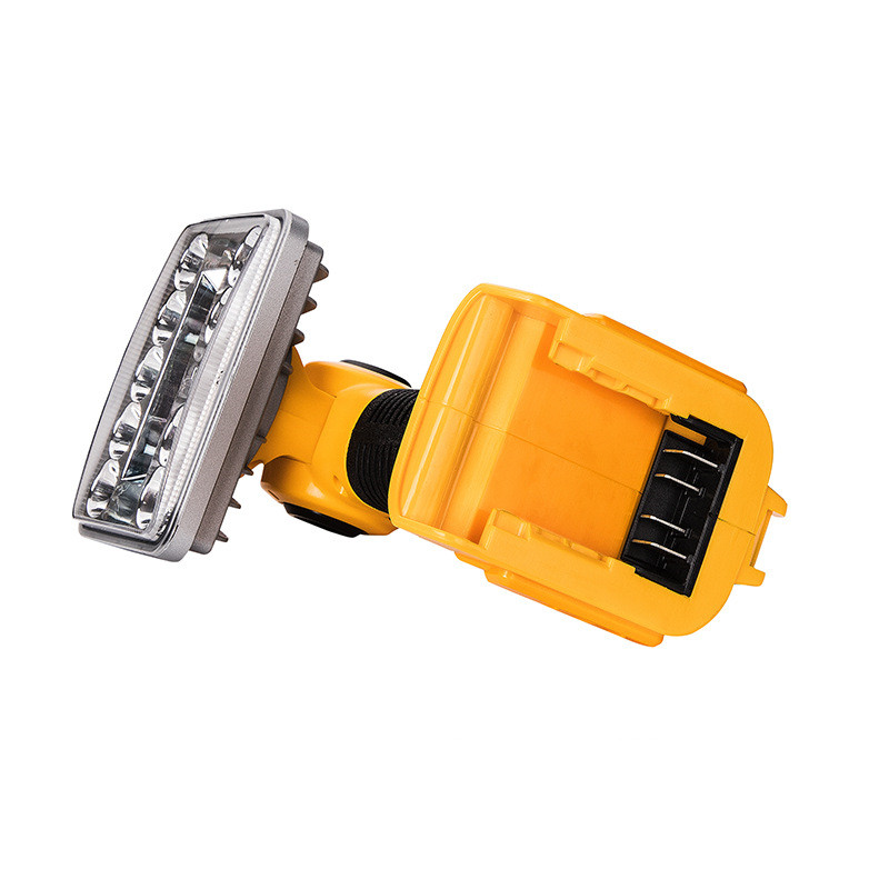 18V LED Flashlight Outdoors Spotlight Light For DEWALT 18V lithium ion battery DCB201 DCB200 Outdoor Lighting with USB