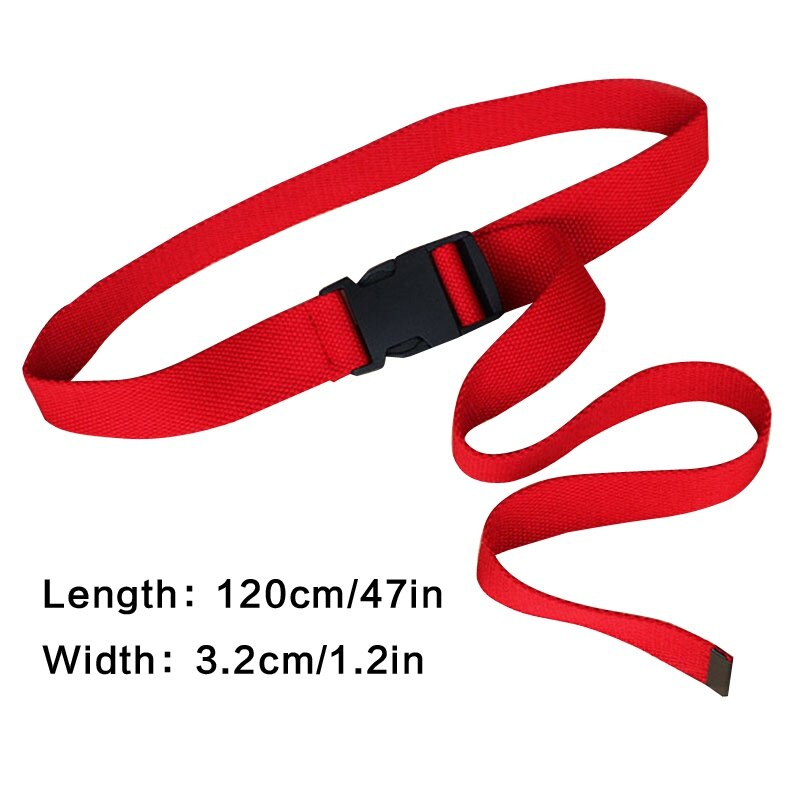 Plastic Riem Lange Canvas Riem Nylon Tailleband Plastic Gesp Taille Riemen Outdoors Casual Accessoires 1Pc