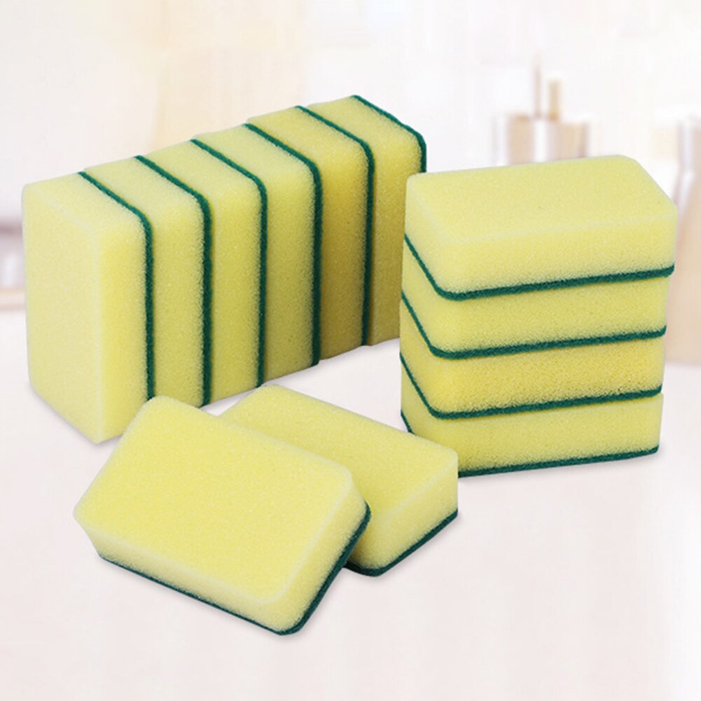 10/20Pcs Household Kitchen Sponge Brush Scouring Pads Magic Sponge Dish Cleaning Sponge Scrubbing Cleaning Pads Cleaning Tools