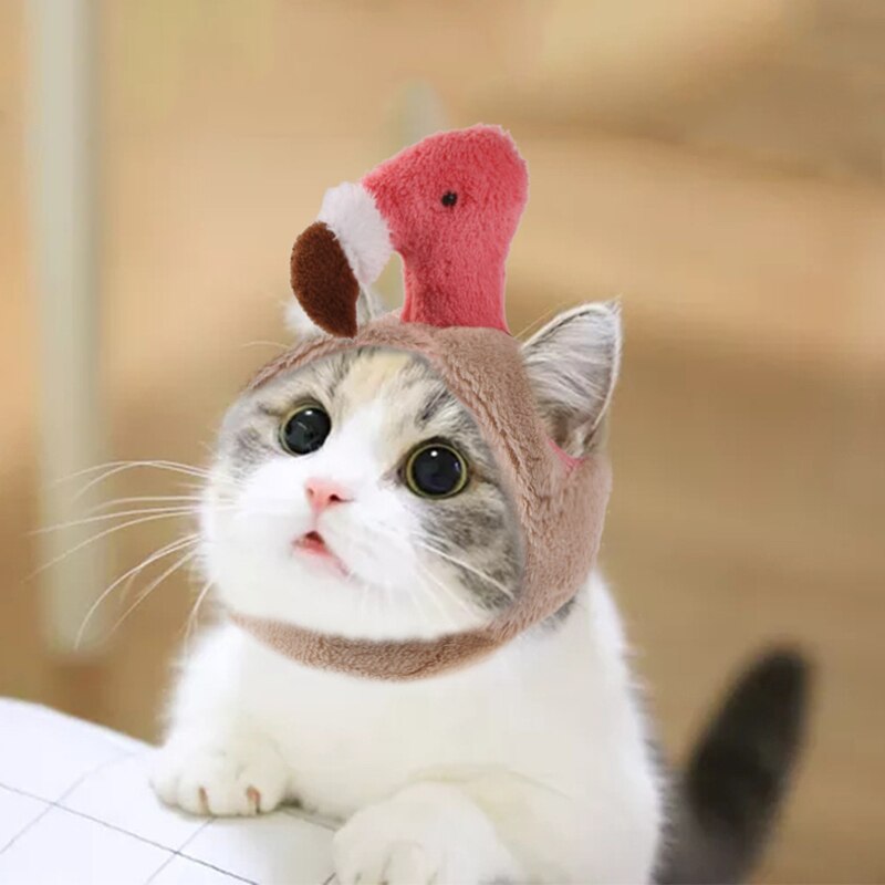 Kæledyrsartikler kat æble ananas kat hund hovedbeklædning flamingo sjove foto rekvisitter til hvalp små hunde katte hovedbeklædning kæledyr tilbehør