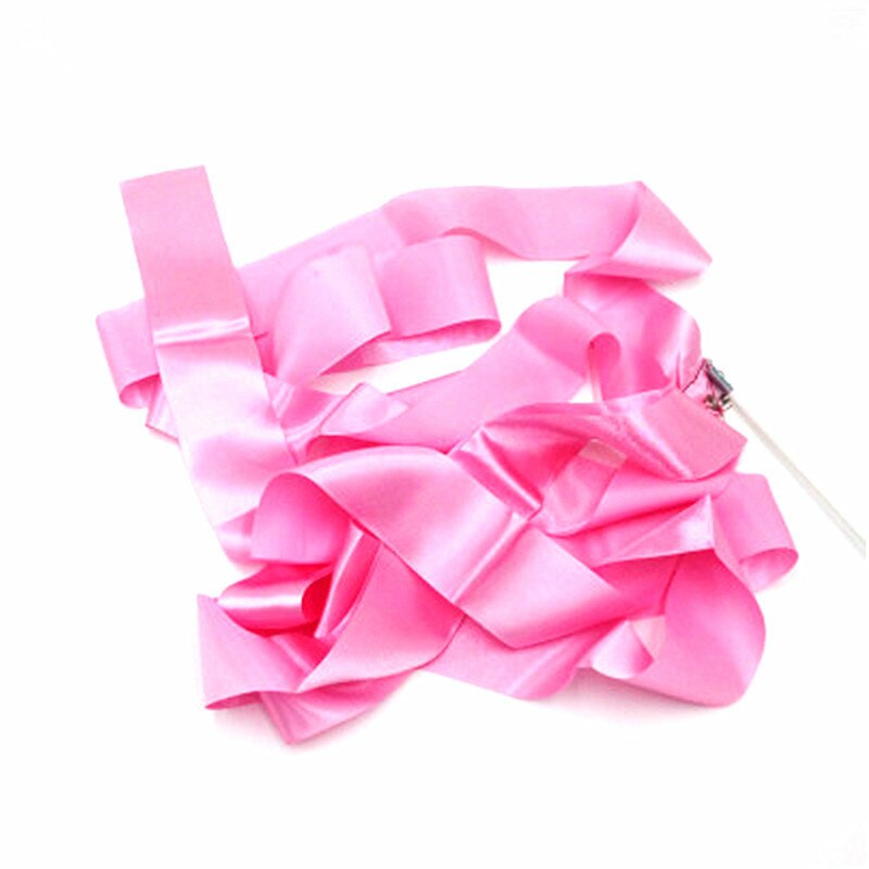 2M/4M Colorful Gym Ribbons Dance Ribbon Rhythmic Art Gymnastic Ballet Streamer Twirling Rod Stick For Gym Training: C / 4 meter