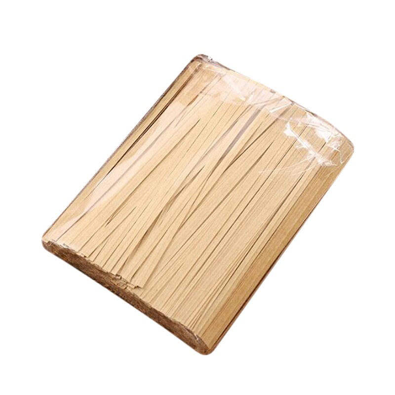 1000pcs/Set Kraft Paper Twist Ties Wire Baking Tie Line Food Flower Packaging Sealing Decoration Grape Cable Garden Tie: 12CM Kraft paper