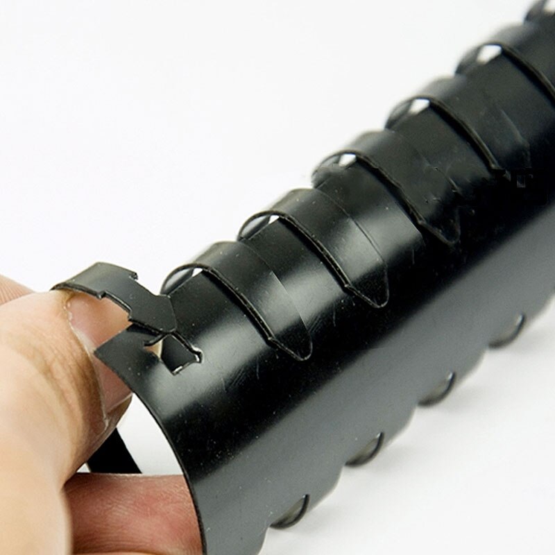 20 Stks/partij A4 Bestand Pvc Plastic Binder Schorten 21 Ringen 20-80 Vellen Losbladige Notebook Kam Binding machine Kantoor School Leveranties