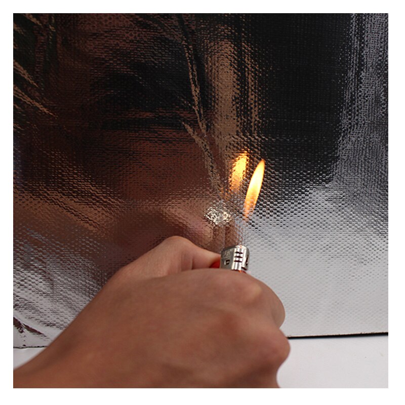 50cm*400cm Car Hood Engine Firewall Heat Mat Deadener Sound Insulation Adhesive Heat Insulation Material For Roof And Glass