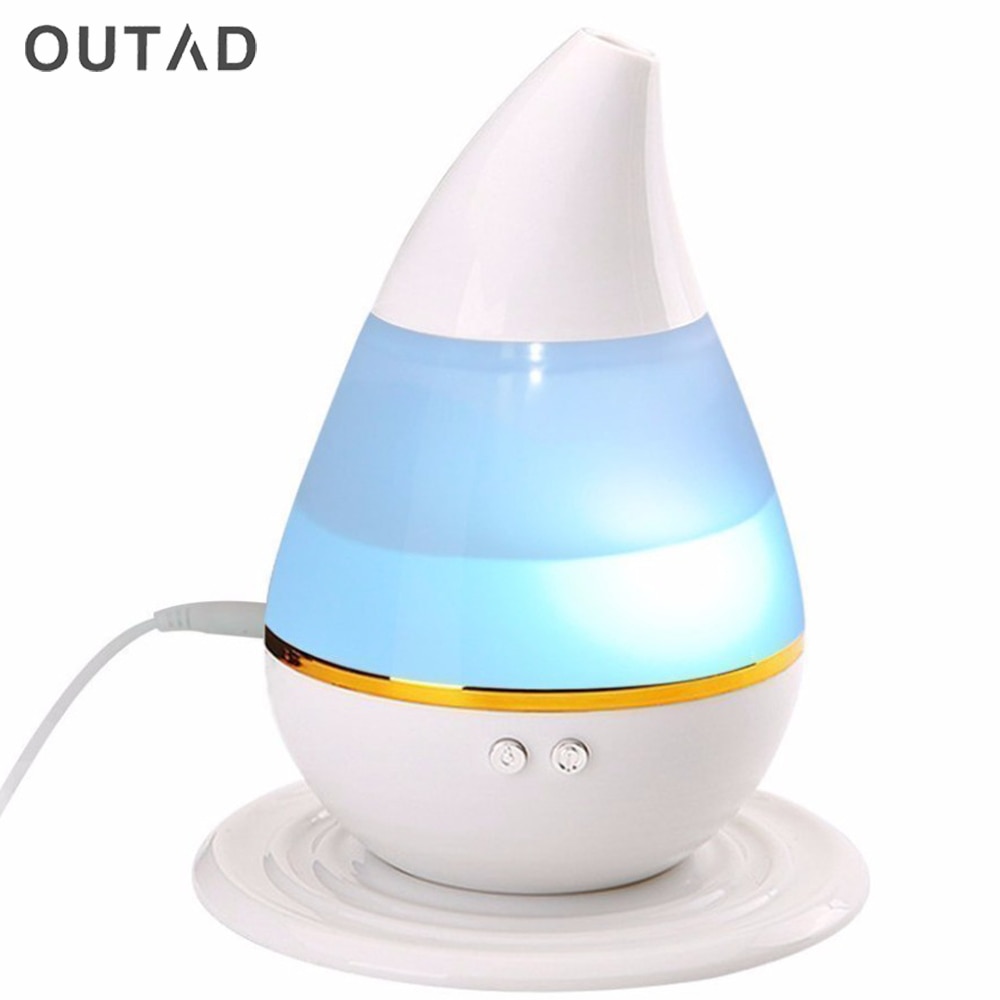 Auto Echografie luchtbevochtiger USB Aroma Luchtbevochtiger Met 7 Kleur Lichten Elektrische Aromatherapie Etherische Olie Aroma Diffuser