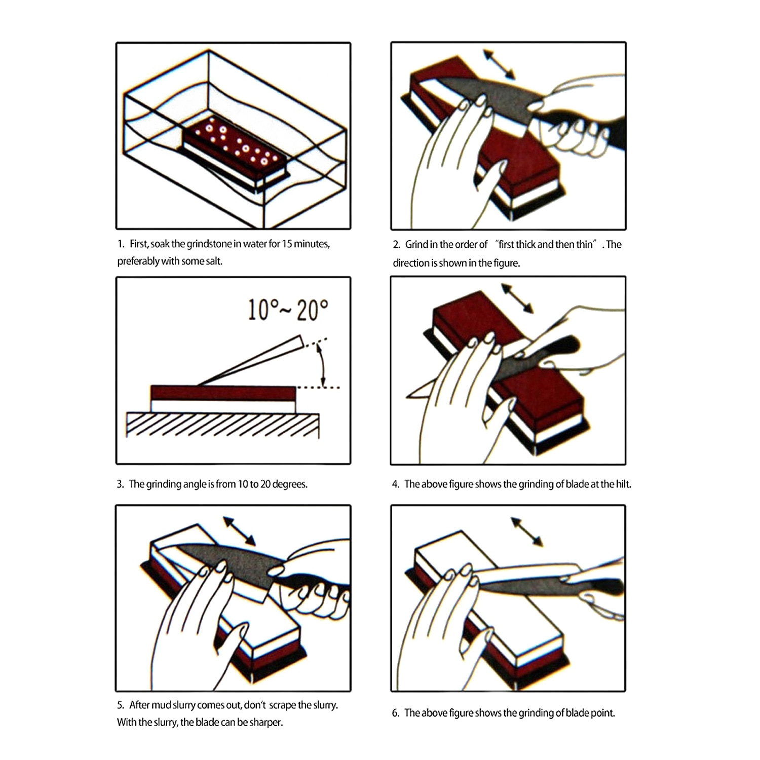 400/1000 3000/8000 1000/6000 Grit Premium Whetstone Cut Sharpening Stone Set Ideal Sharpener For All Blades Easy To Assemble