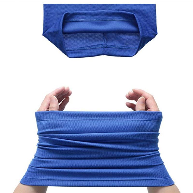 6Pcs Cycling Seamless Neck Gaiter Dust Bandana Face Mask Sunscreen Mesh Headwear