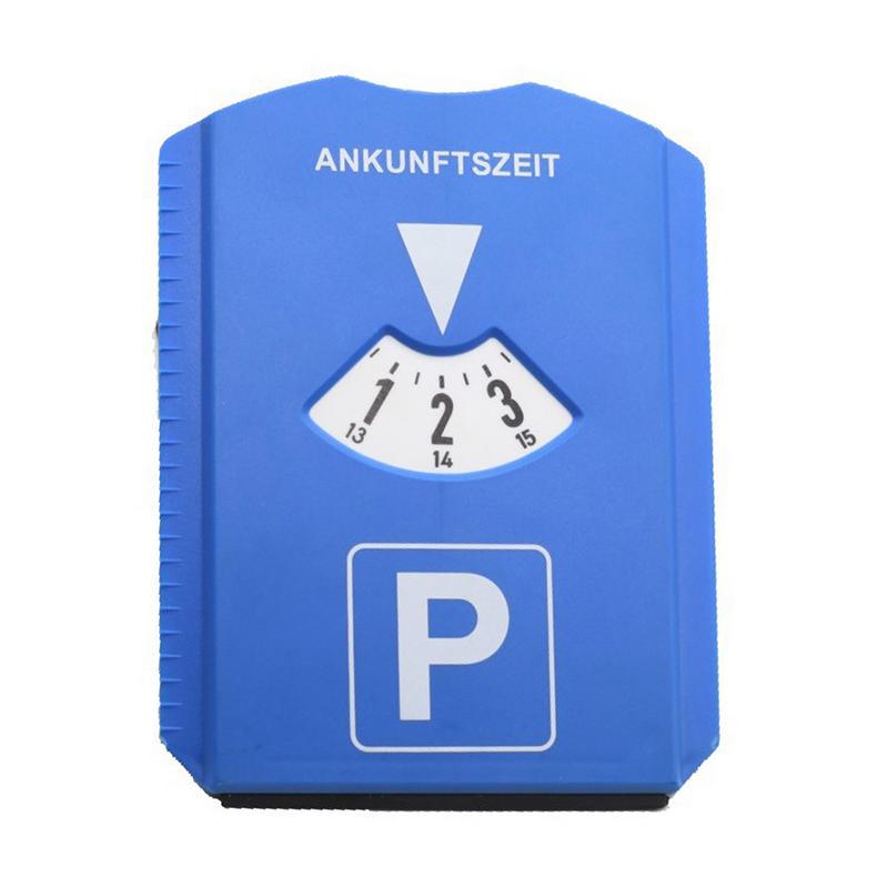 Outil de temps de stationnement d'affichage en plastique de signe de stationnement multifonctionnel de minuterie de disque de voiture avec des accessoires automatiques de pelle à neige: Default Title