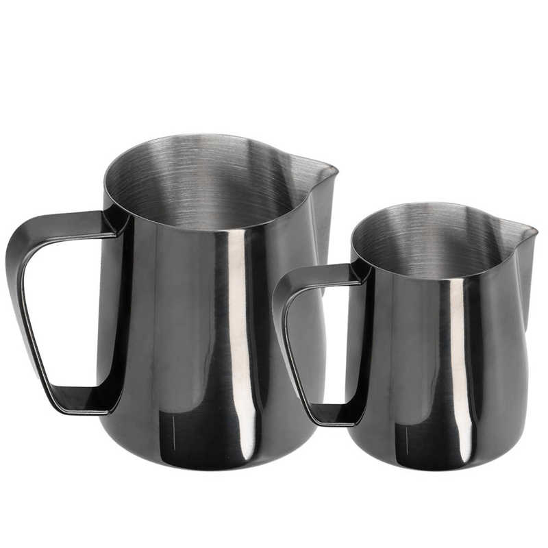 Koffiekopje Melk Opschuimen Jug Pitcher Rvs Latte Mok Met Handvat Melk Pot Espresso Cup Latte Art Melkopschuimer