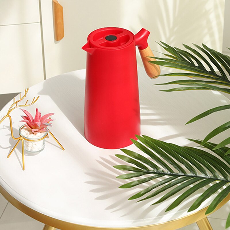 1L Gl Liner Vacuum Flask Water Jug Home Office Insulation Leakproof Water Pot for Coffee Tea Thermal