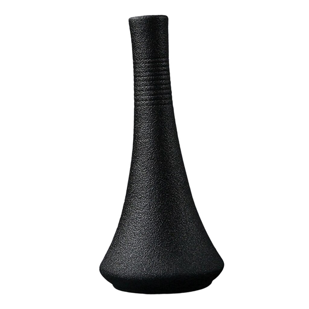Black Ceramic Vase Modern Flower Vase Pottery Desktop Decorative Planter Pot for Home Garden Decoration: G