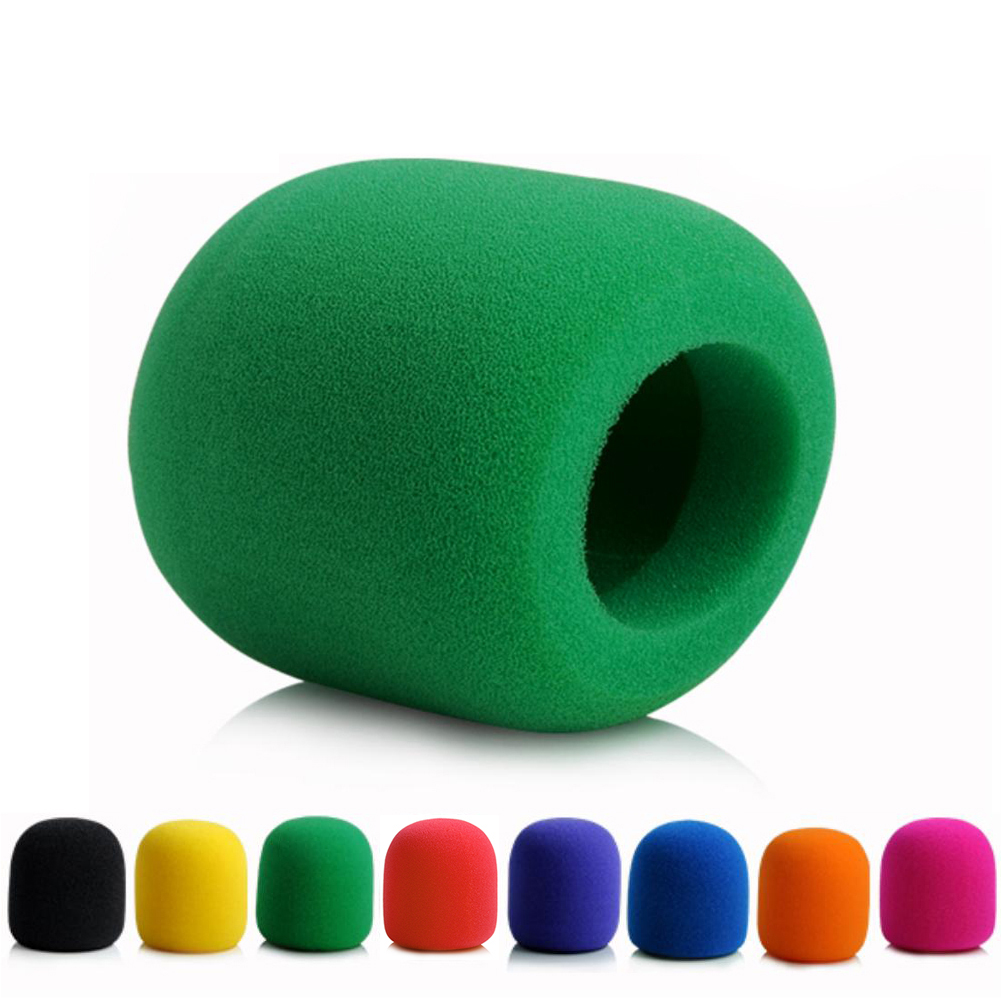 8 sztuk 8 kolorów szyby przedniej szyby Mic Protector mikrofon ręczny gąbka pianki obejmuje piankę do Karaoke DJ