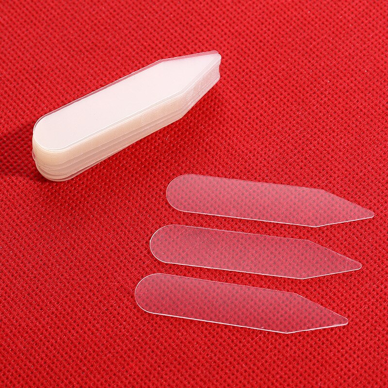 300Pcs Plastic Collar Stiffeners Stays Bones Set For Dress Shirt Men Clear Plastic Collar Stays 55 x 10 mm