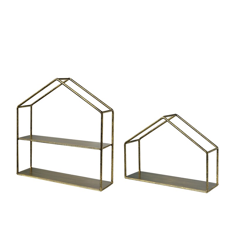 SWEETGO Gold storage racks decorating for wedding dessert table home decoration perfume display Green planting holders