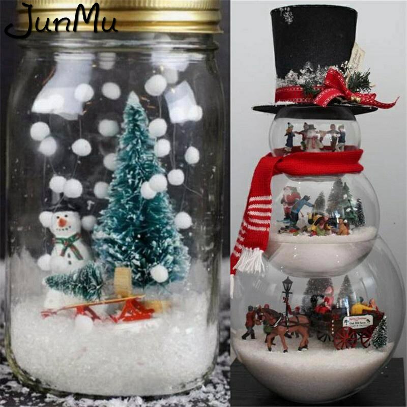 4 stk sisal fiber mini juletræ 3 farver sne frost lille fyrretræ gør det selv håndværk skrivebordsdekoration julepynt