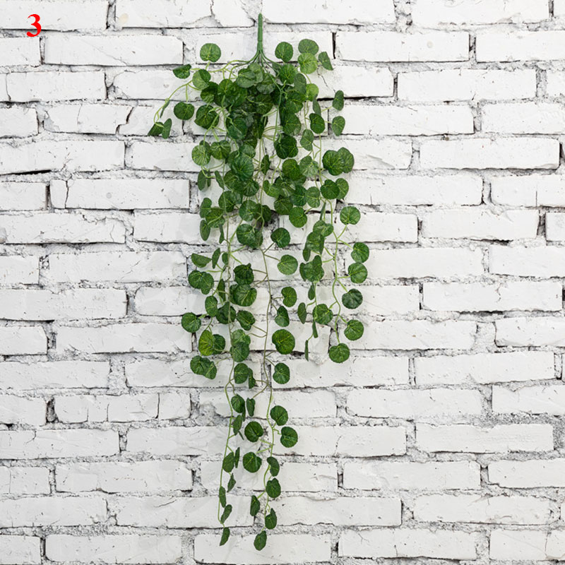 Plantas Artificiales de Pared Colgantes para Viñas, Simulación de Colgar, Hojas de Ratán, Ramas, Hoja Verde de Hiedra Decoración para Boda, para Casa, Otoño: 3