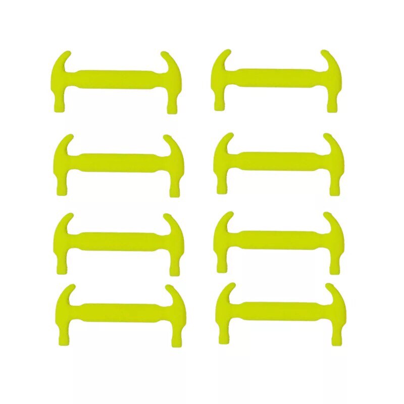 10 teile/los Kinder Silikon Schnürsenkel Keine Krawatte Elastische Schnürsenkel kinder Gummi Schnürsenkel: YELLOW